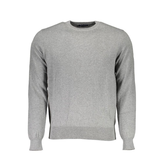 North Sails Gray Cotton Men Sweater North Sails