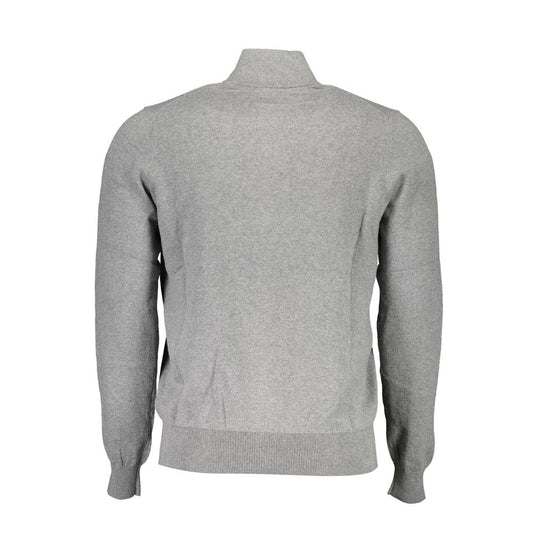 North Sails Gray Cotton Men Sweater