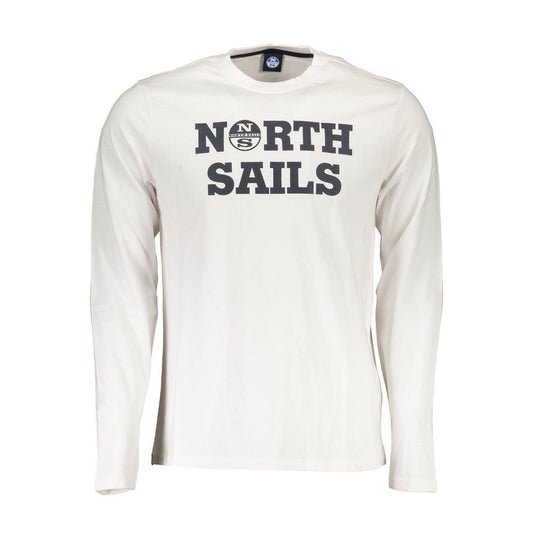 تي شيرت رجالي من القطن باللون الأبيض من North Sails