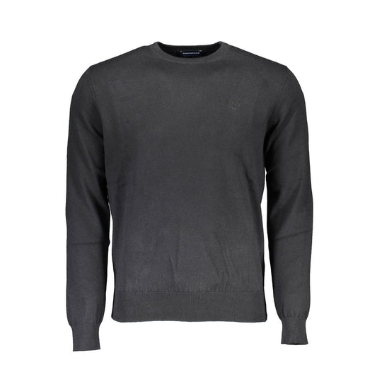 North Sails Black Cotton Men Sweater North Sails