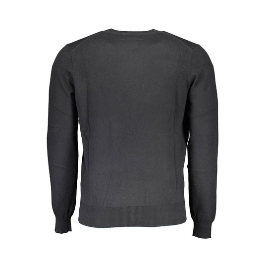 North Sails Black Cotton Men Sweater