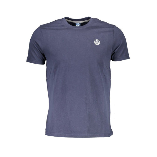 North Sails Blue Cotton Men T-Shirt North Sails