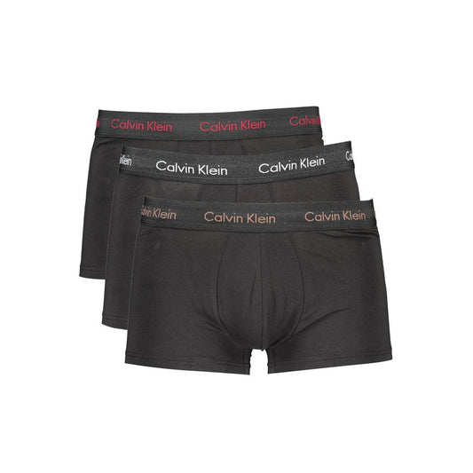 Calvin Klein Black Cotton Men Underwear Trunk Pack Calvin Klein