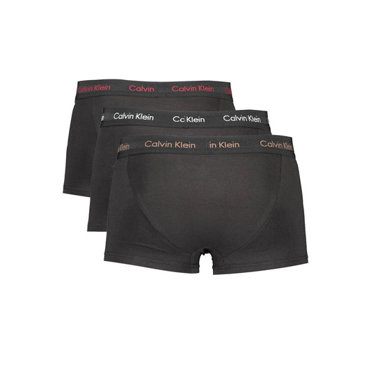 Calvin Klein Black Cotton Men Underwear Trunk Pack Calvin Klein