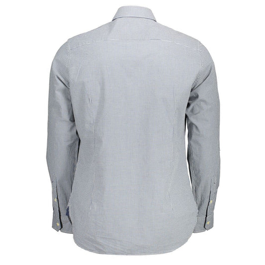 U.S. POLO ASSN. Light Blue Cotton Men Shirt U.S. POLO ASSN.