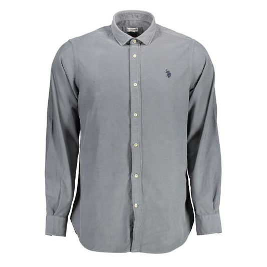 U.S. POLO ASSN. Blue Cotton Men Shirt U.S. POLO ASSN.