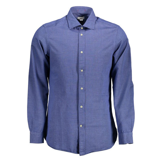 U.S. POLO ASSN. Blue Cotton Men Shirt U.S. POLO ASSN.