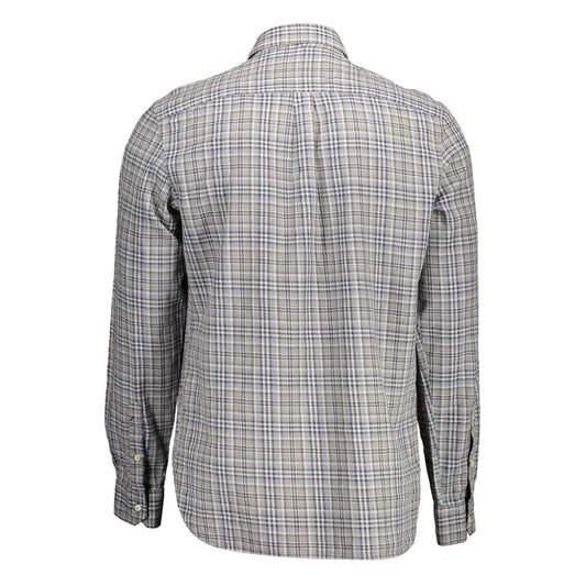 U.S. POLO ASSN. Gray Cotton Men Shirt U.S. POLO ASSN.