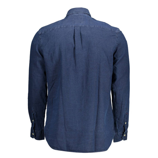 U.S. POLO ASSN. Blue Cotton Men Shirt U.S. POLO ASSN.