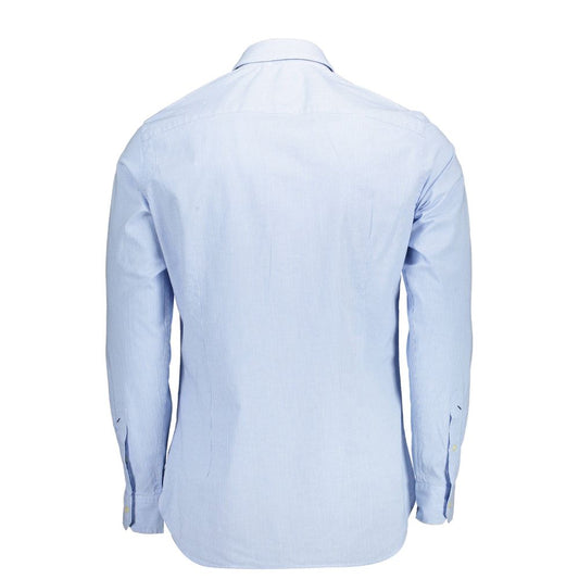 U.S. POLO ASSN. Light Blue Cotton Men Shirt U.S. POLO ASSN.