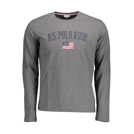 U.S. POLO ASSN. Gray Cotton Men T-Shirt U.S. POLO ASSN.