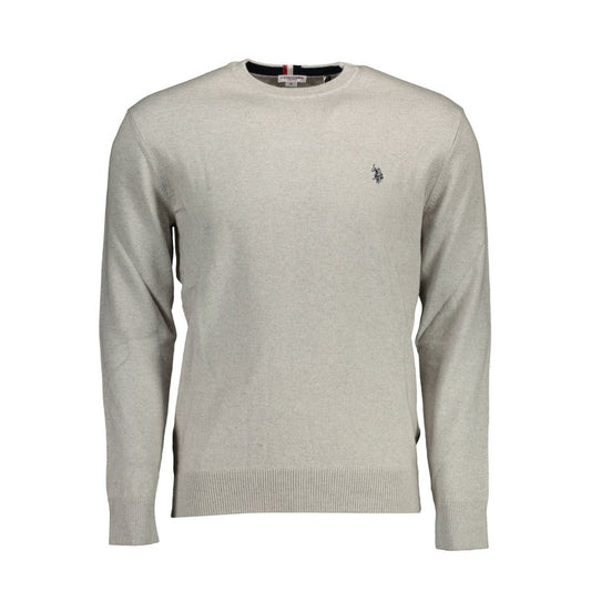 U.S. POLO ASSN. Gray Cotton Men Sweater U.S. POLO ASSN.