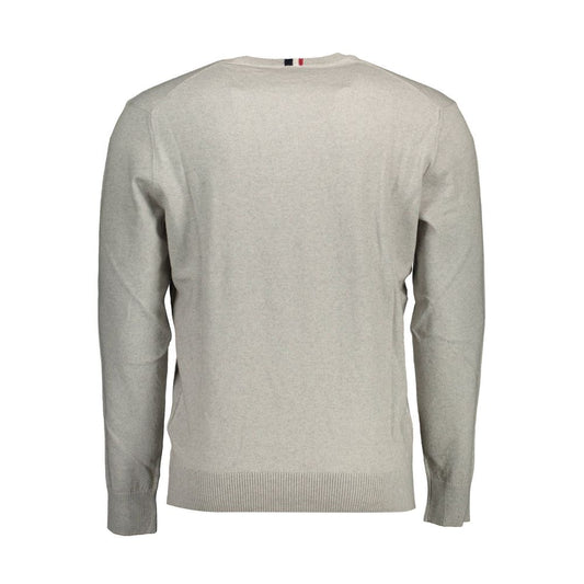 U.S. POLO ASSN. Gray Cotton Men Sweater U.S. POLO ASSN.