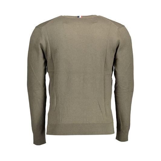 U.S. POLO ASSN. Green Cotton Men Sweater U.S. POLO ASSN.