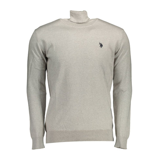 U.S. POLO ASSN. Gray Cotton Men Sweater U.S. POLO ASSN.