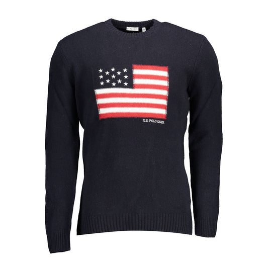 U.S. POLO ASSN. Blue Wool Men Sweater U.S. POLO ASSN.