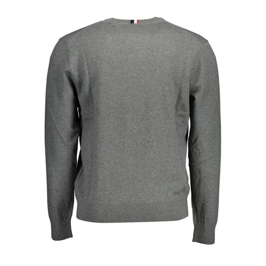 U.S. POLO ASSN. Gray Cotton Mens Sweater