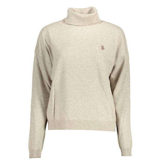 U.S. POLO ASSN. Beige Wool Women Sweater U.S. POLO ASSN.