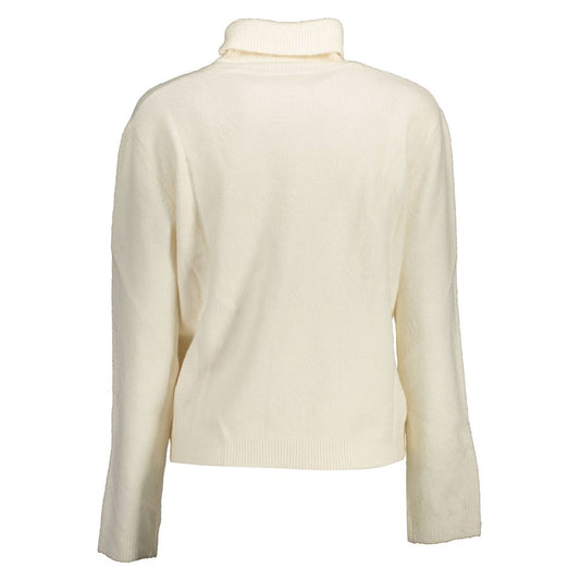 U.S. POLO ASSN. White Acrylic Women Turtleneck Sweater U.S. POLO ASSN.