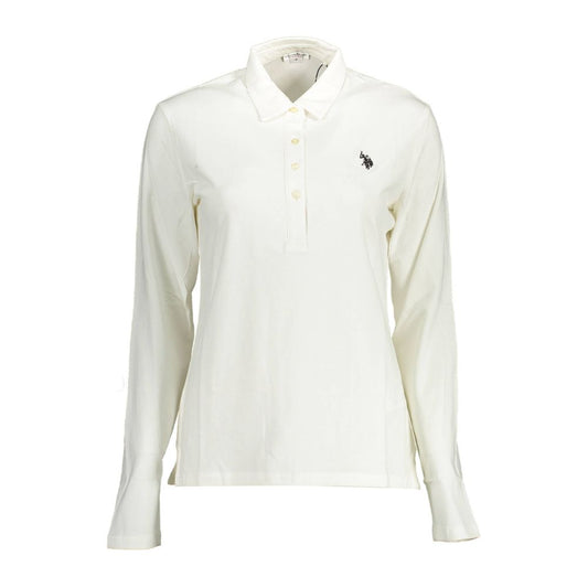 U.S. POLO ASSN. White Cotton Women Polo Shirt U.S. POLO ASSN.