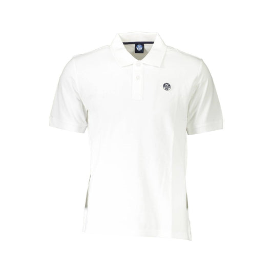 North Sails White Cotton Men Polo Shirt North Sails