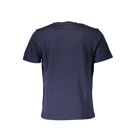 North Sails Blue Cotton Men T-Shirt North Sails