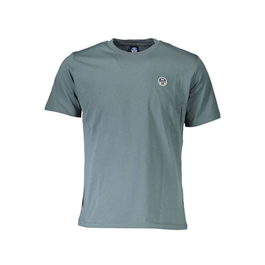 North Sails Green Cotton Men T-Shirt North Sails