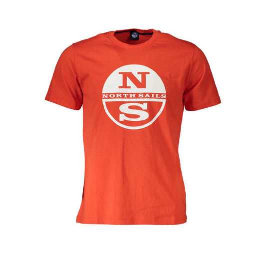 North Sails Red Cotton Men T-Shirt North Sails