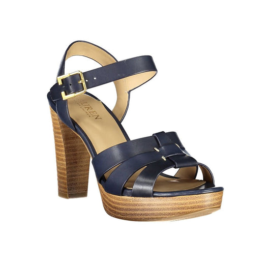 Ralph Lauren Blue Leather Sandal Ralph Lauren