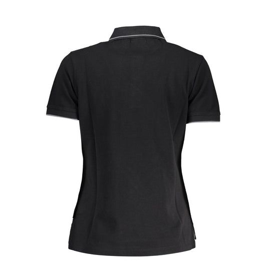 Napapijri Black Cotton Women Polo Shirt Napapijri