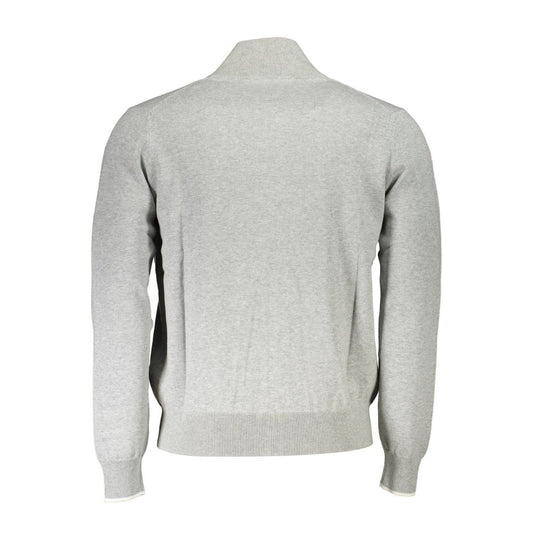 North Sails Gray Cotton Men Sweater North Sails