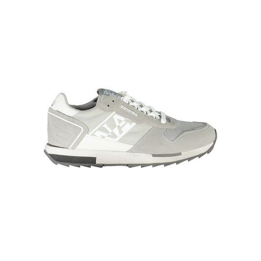 Napapijri Gray Polyester Men Sneaker Napapijri