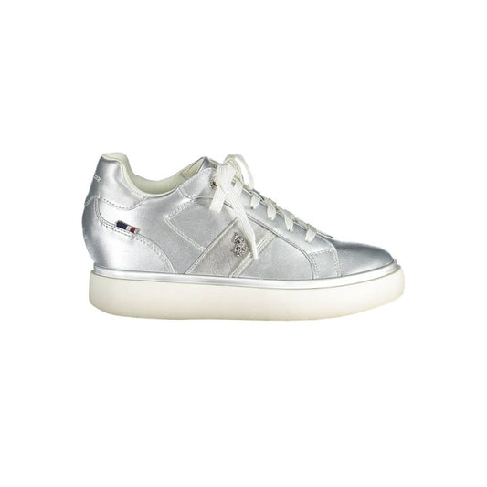 U.S. POLO ASSN. Silver Polyester Women Sneaker U.S. POLO ASSN.