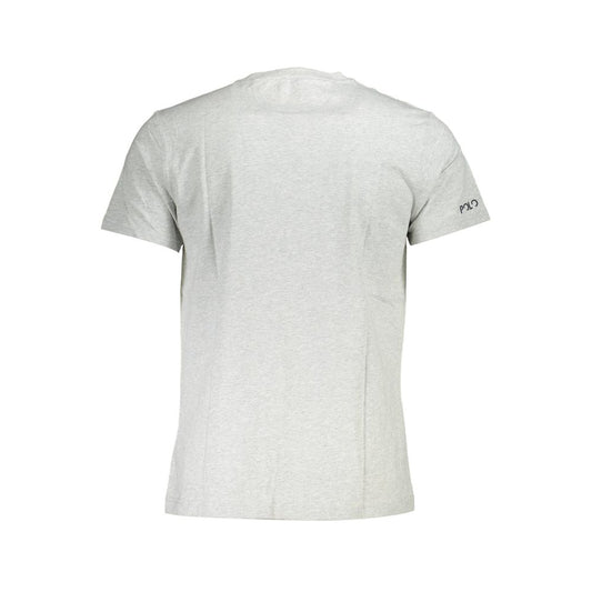 La Martina Gray Cotton Men T-Shirt La Martina