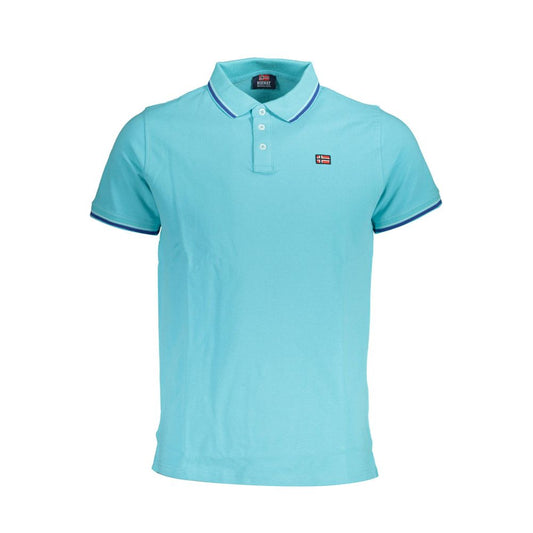 Norway 1963 Light Blue Cotton Men Polo Shirt Norway 1963