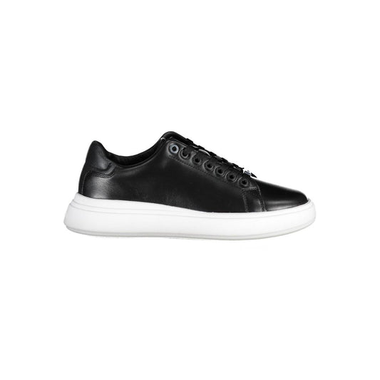 Calvin Klein Black Leather Women Sneaker Calvin Klein