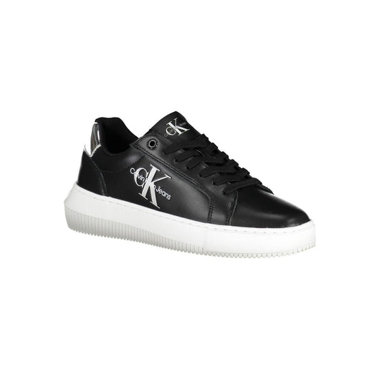 Calvin Klein Black Leather Women Sneaker Calvin Klein