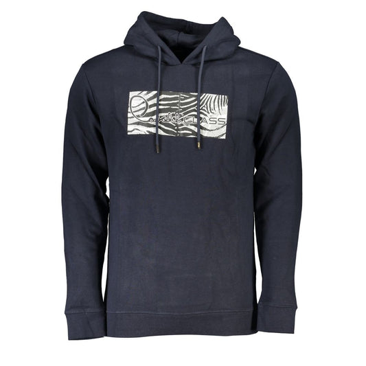 Cavalli Class Blue Cotton Men Sweater Cavalli Class