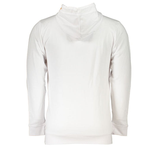 Cavalli Class White Cotton Mens Hooded Sweater Cavalli Class