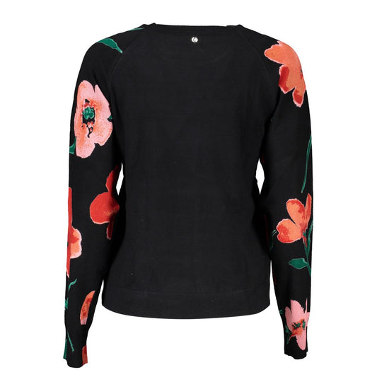 Desigual Chic Contrast Crew Neck Sweater Desigual