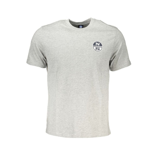 North Sails Gray Cotton T-Shirt North Sails