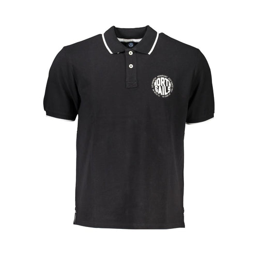 North Sails Black Cotton Polo Shirt North Sails