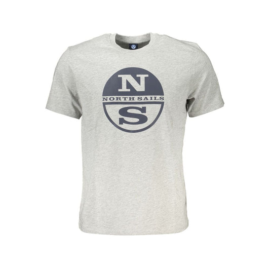 North Sails Gray Cotton T-Shirt North Sails