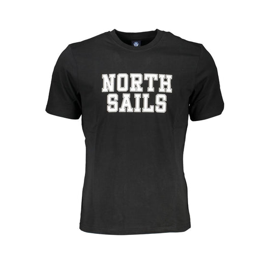 North Sails Black Cotton T-Shirt North Sails