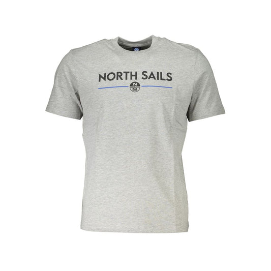 North Sails Gray Cotton T-Shirt North Sails