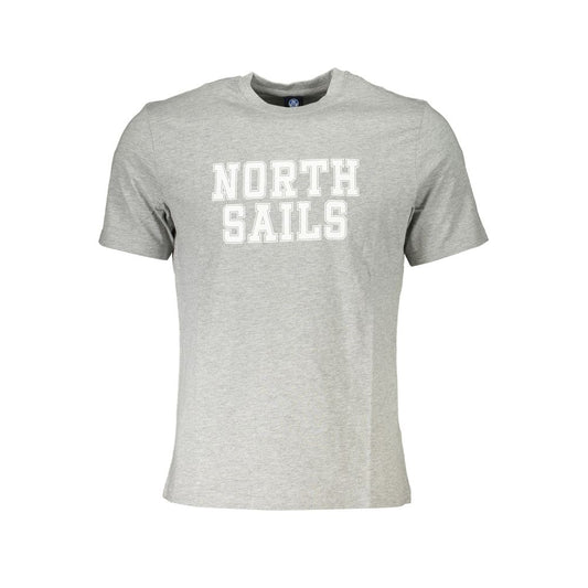 North Sails Gray Cotton T-Shirt North Sails