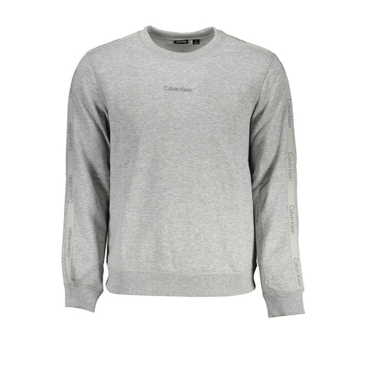 Calvin Klein Sleek Gray Long Sleeve Sweatshirt Calvin Klein