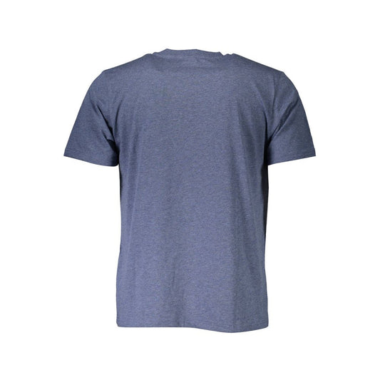 North Sails Blue Cotton Men T-Shirt North Sails