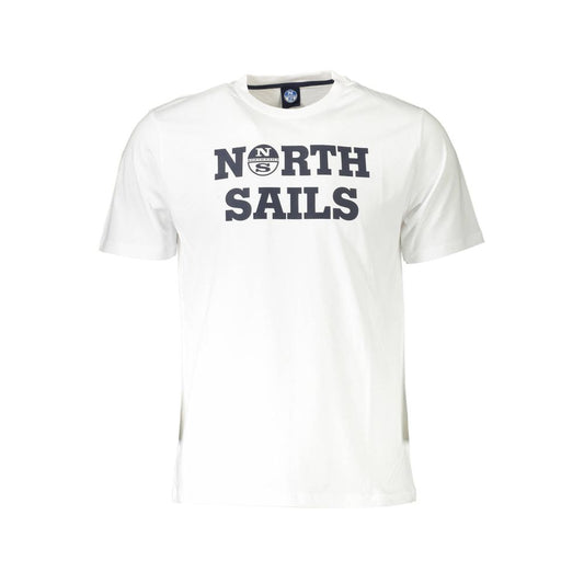 North Sails White Cotton Men TShirt North Sails