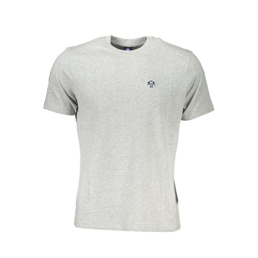 North Sails Gray Cotton T-Shirt North Sails